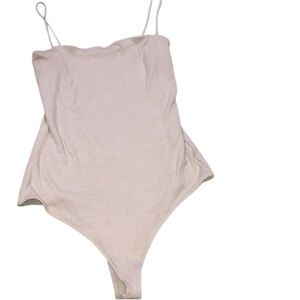 Better Be tan ribbed small/medium bodysuit